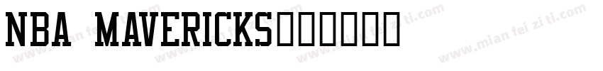 NBA Mavericks字体转换